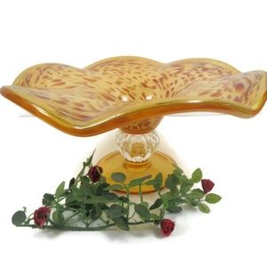 CLEARANCE..Leopard Hand Blown Glass Tortoise Shell